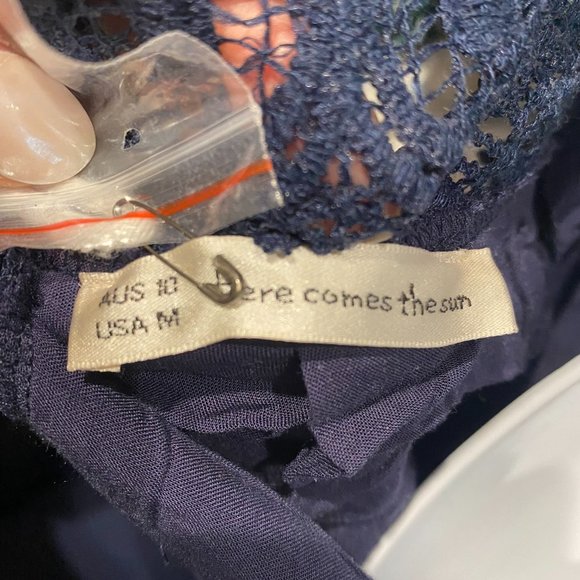 Here comes the Sun Navy MIDI Dress NWT - Picture 6 of 6